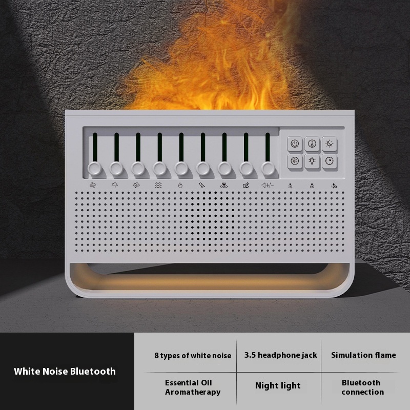 New White Noise Flame Aroma Diffuser - Image 2