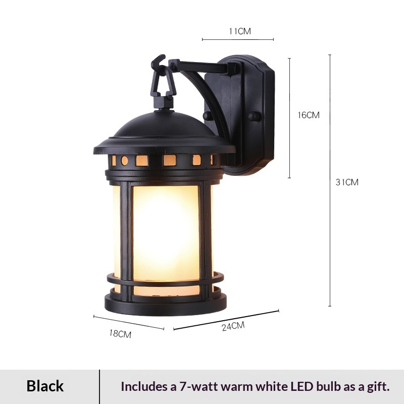 Retro Outdoor Wall Light For Exterior Balconies And Facades