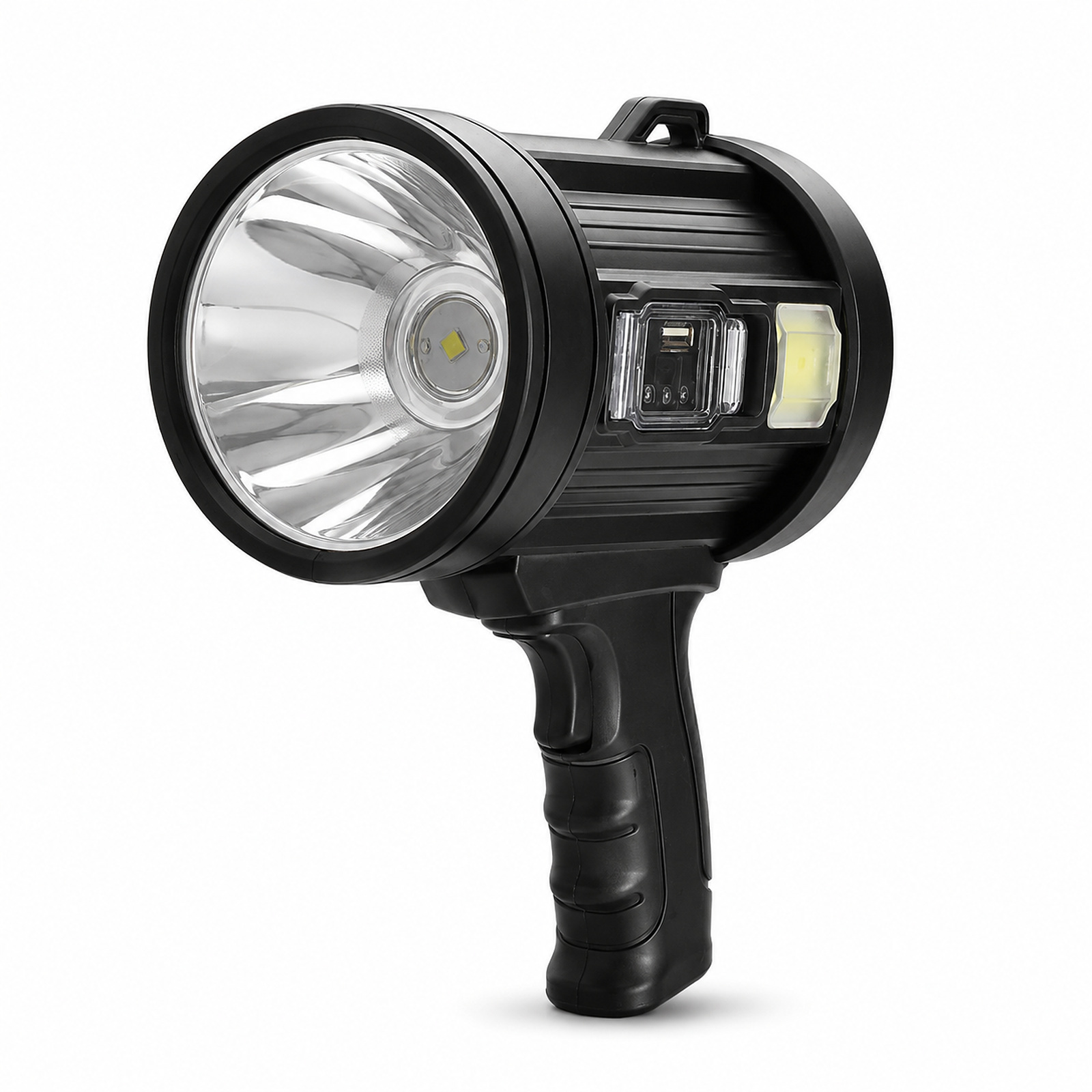 Solar Powered Rechargeable Battery Display Power Bank Function LED Flashlight W5113 For Camping Outdoor Emergency