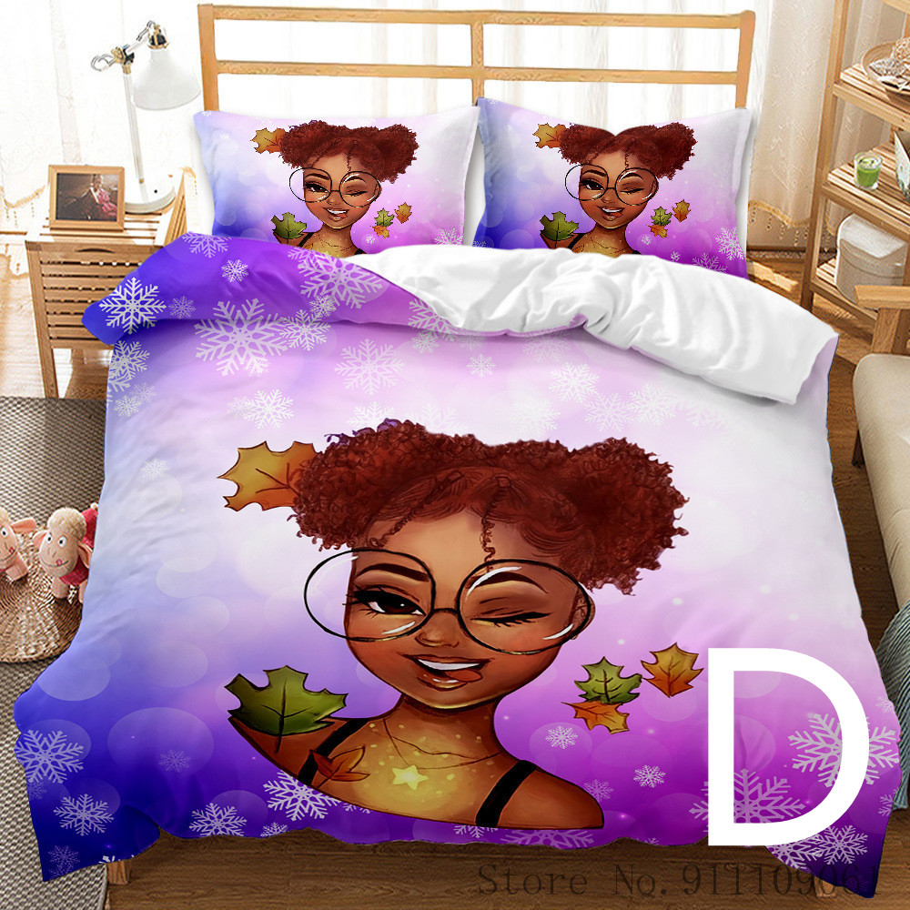 African Girl Bedding Set Children Bedroom Decoration - Image 4