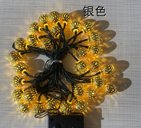 LED Fairy Garland Hollow wrought iron Ball - Image 2