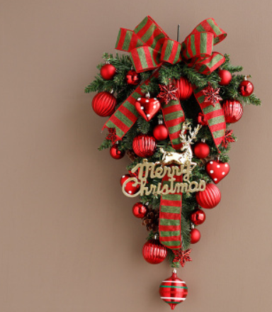 Jinghua Christmas Wreath Door Decoration Wall Hanging - Image 5