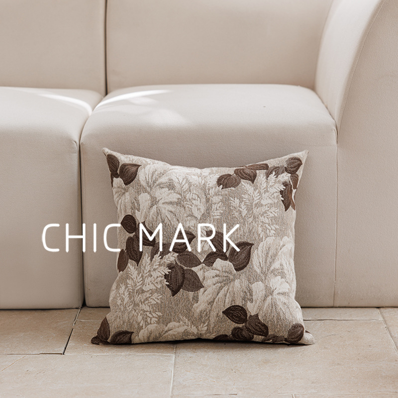 Simple Versatile Jacquard-woven Throw Pillow Square Back Cushion