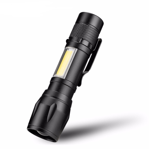Daily carrying mini telescopic COB glare aluminum alloy LED flashlight - Image 2