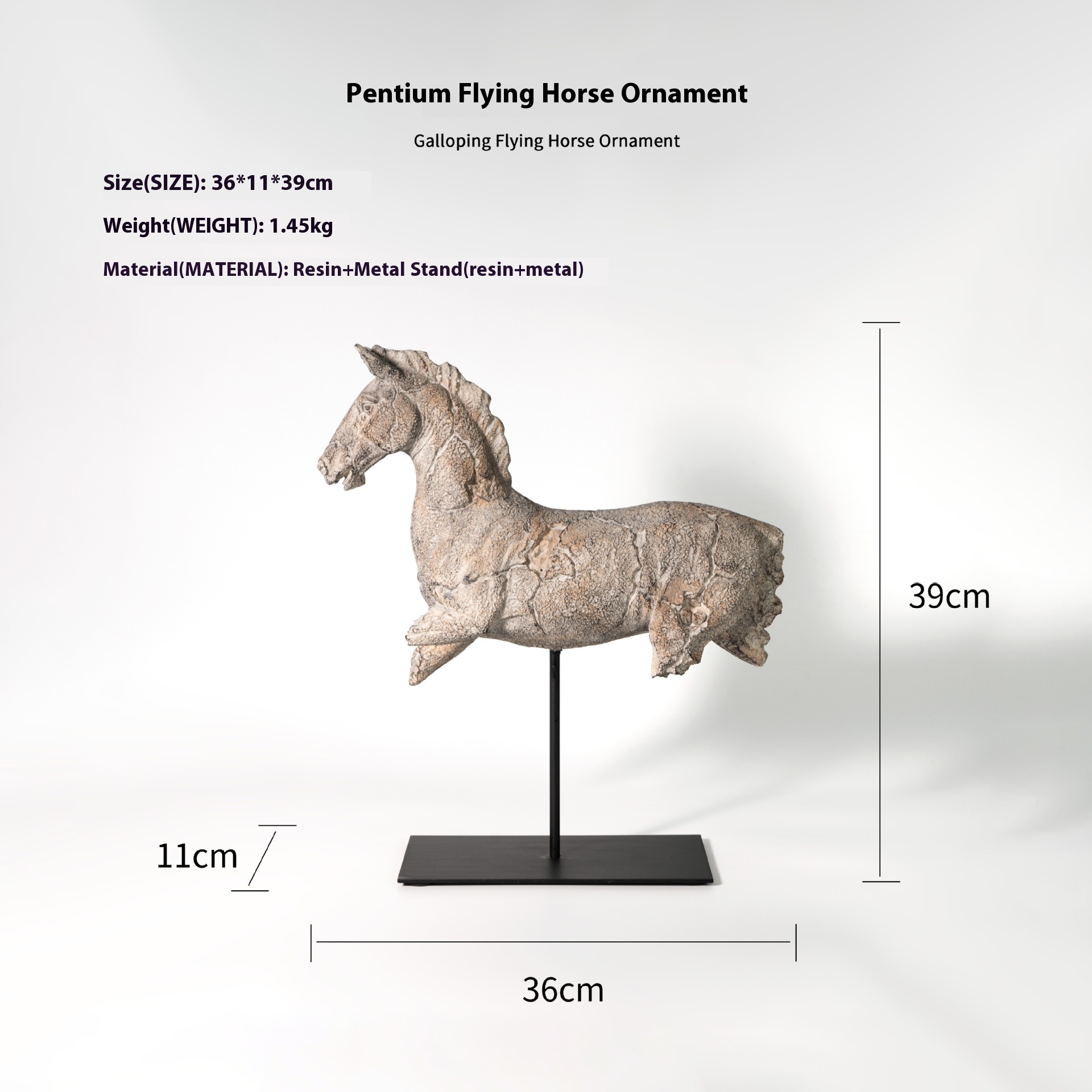 Silent Horse Sculpture Creative Decoration Table Decorations