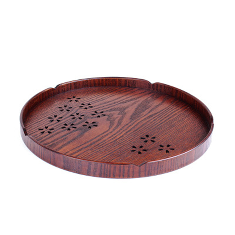 12 Hollow Sakura Shallow Plate Japanese Fruit Dessert Plate
