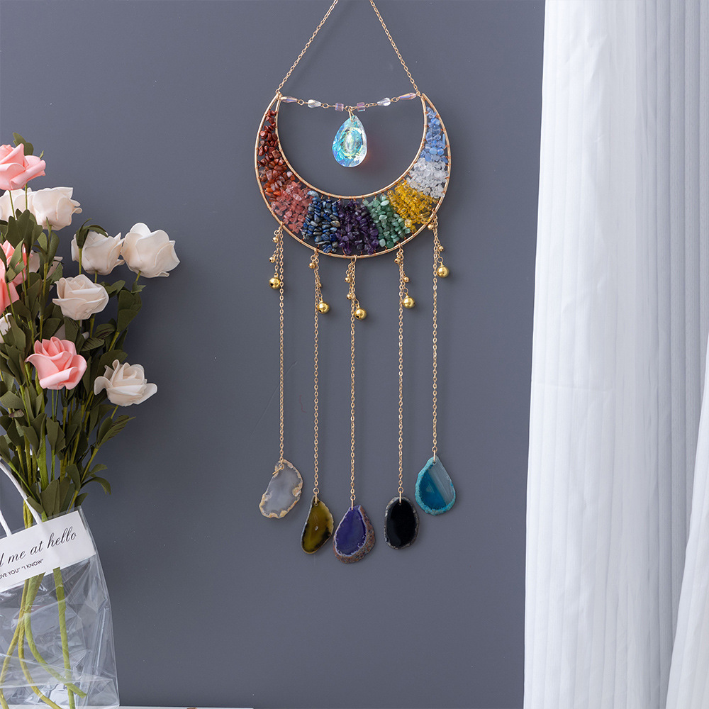 Natural Agate Crystal Crushed Stone Dream Catcher - Image 7