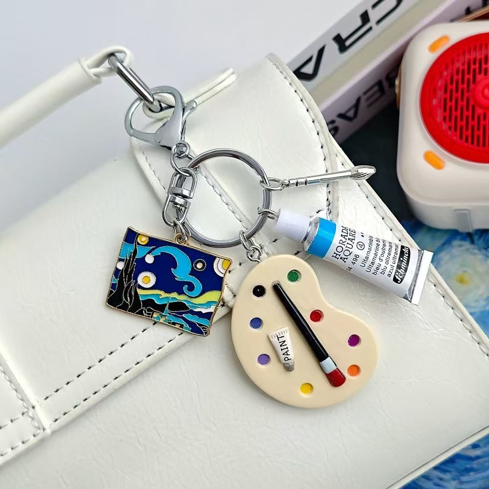 Q-version Drawing Board Paint Palette Bag Charm - Image 3