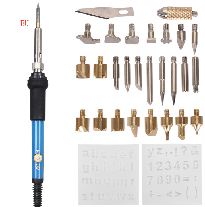 Electric iron set 28 pieces of adjustable temperature brush - Image 8