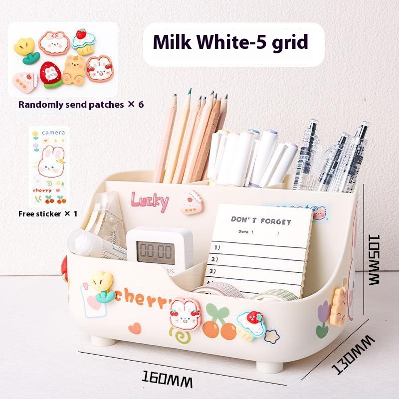 Student Desktop Pencil Case Stationery Storage Box Pen Holder