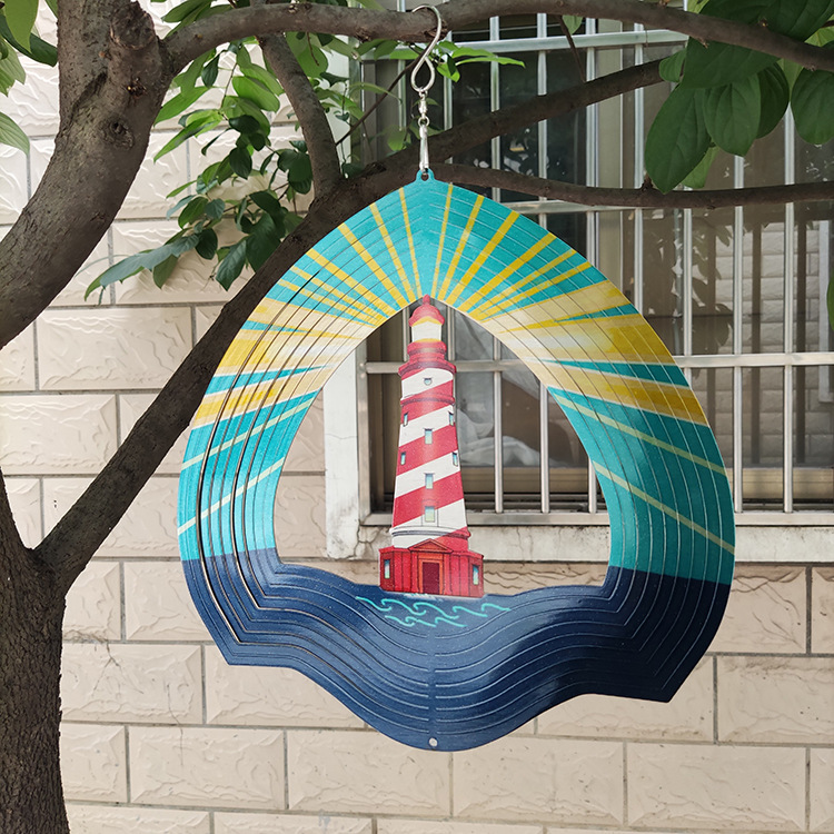 Rotating Wind Chime 12 Inch Color Wind Rotation - Image 9