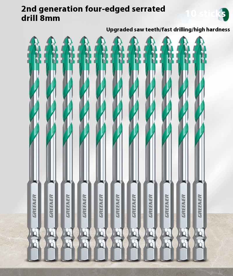 Four-blade Serrated Eccentric Bit Tile Concrete Punching Special - Image 14