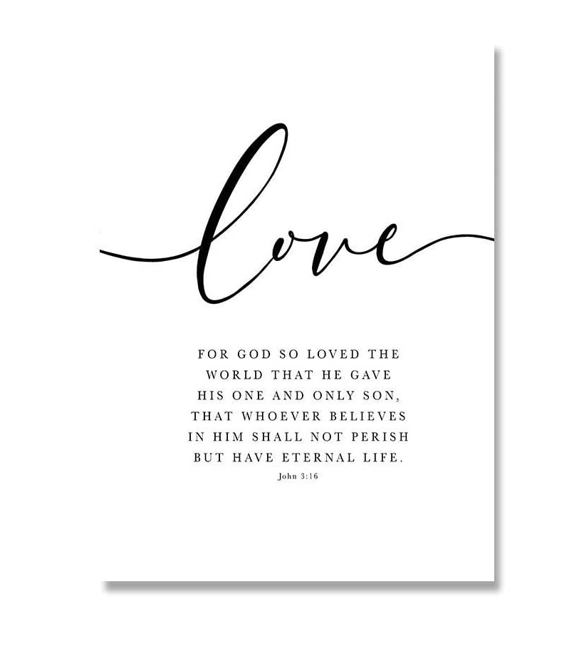 Modern Minimalist Combination Of Three White-bottomed Black Words Spray Painting - Image 2