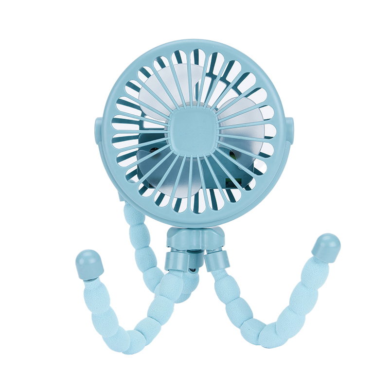 Multi Functional Children's Stroller Mini Fan Portable USB Charging Small Fan Octopus - Image 3