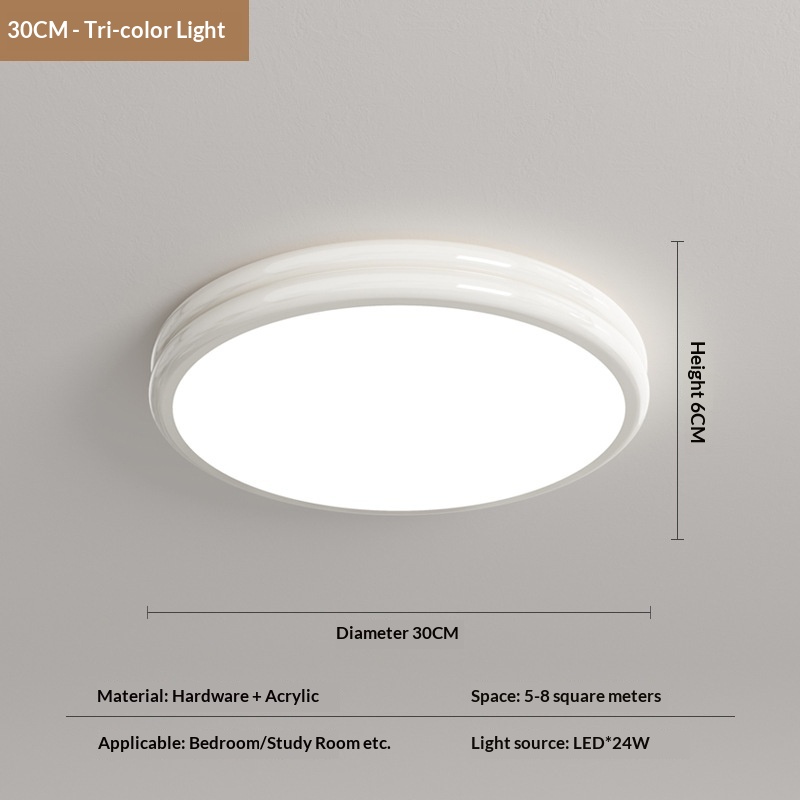 Ultra-thin Cream-style Ceiling Light For The Master Bedroom
