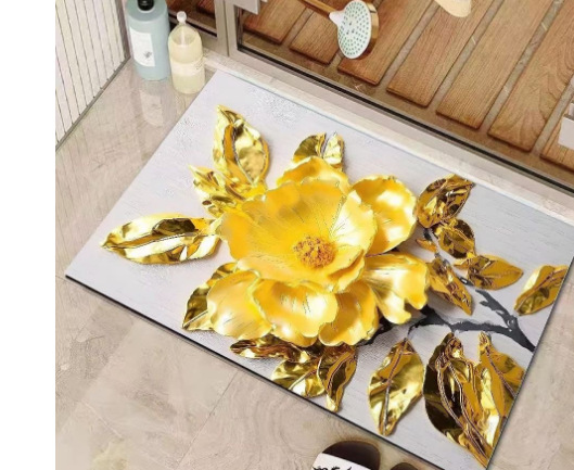 Strictly Selected Household Diatom Ooze Foot Mat Bathroom Non-slip Mat Quick-drying Absorbent - Image 3