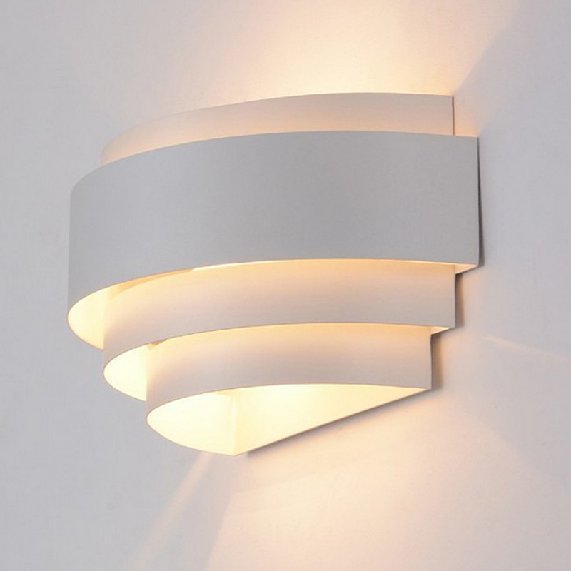 Modern Minimalist Iron Bedside Wall Lamp