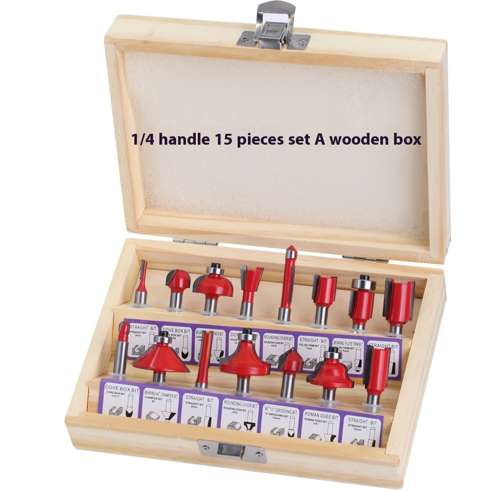 Router Bits Set Trimmer Engraving Machine Tungsten Steel Alloy Cutter Head