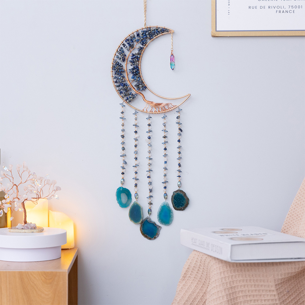 Natural Agate Crystal Crushed Stone Dream Catcher - Image 9