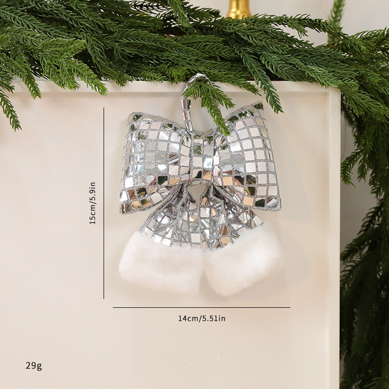 Mirror Bow Christmas Tree Decoration - Image 7