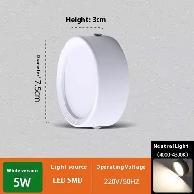 Non Perforated Ceiling Mounted Black Diffuse Hallway Ceiling Light - Image 17