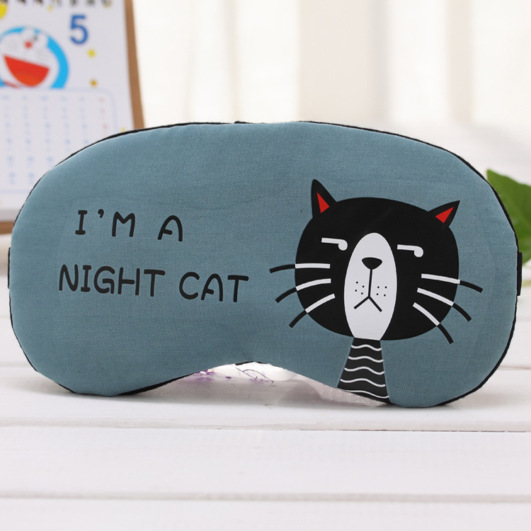 Cartoon blackout goggles ice bag eye protection sleep velvet bag