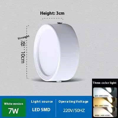 Non Perforated Ceiling Mounted Black Diffuse Hallway Ceiling Light - Image 32