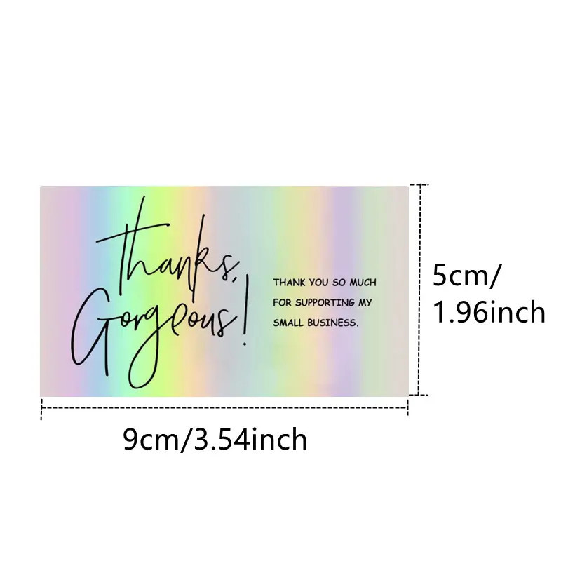 50 Sheetspack Laser Holographic Gift Card Greeting Card Gift - Image 4