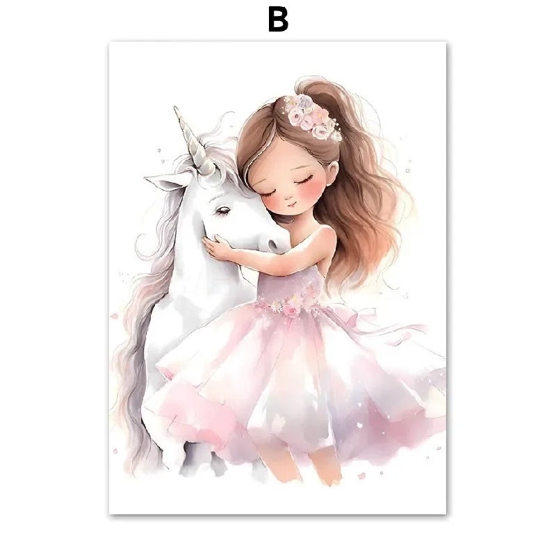 Rainbow Castle Crown Wall Painting Canvas Painting - Image 2