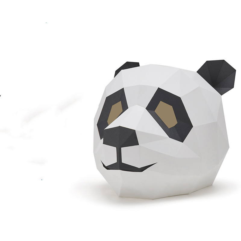 National Treasure Panda 3D Animal Mask DIY Free Tailoring Party