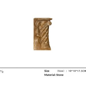 Rare  Vintage Natural Marble Bookend  Candle Holder  And Flower Vasemulti-functional Decorative Accent Piece