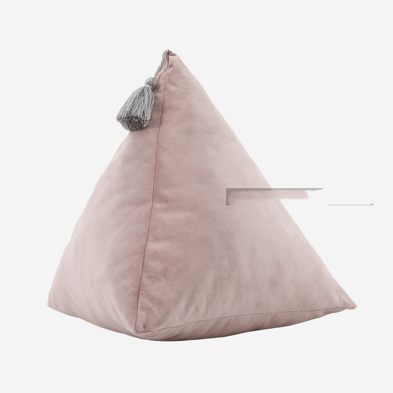 Triangular Pyramid Triangular Three-dimensional Shaped Zongzi Shaped Velvet Pillow Sofa Living Room Pillow Bed - Image 4