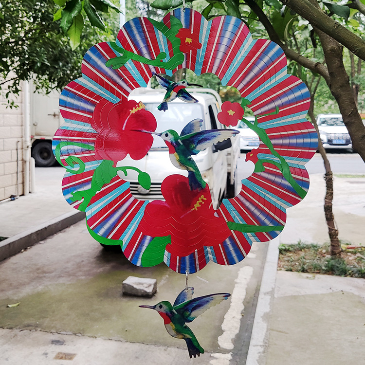 Rotating Wind Chime 12 Inch Color Wind Rotation