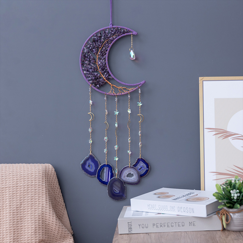 Natural Agate Crystal Crushed Stone Dream Catcher - Image 20