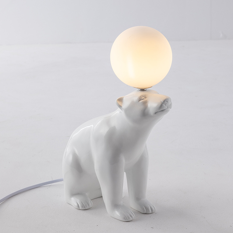 Modern Simple Personality Bear Table Lamp