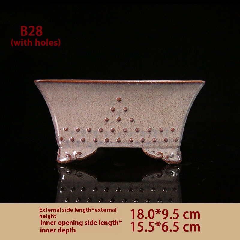 Creative Retro Ceramic Zisha Flowerpot - Image 3