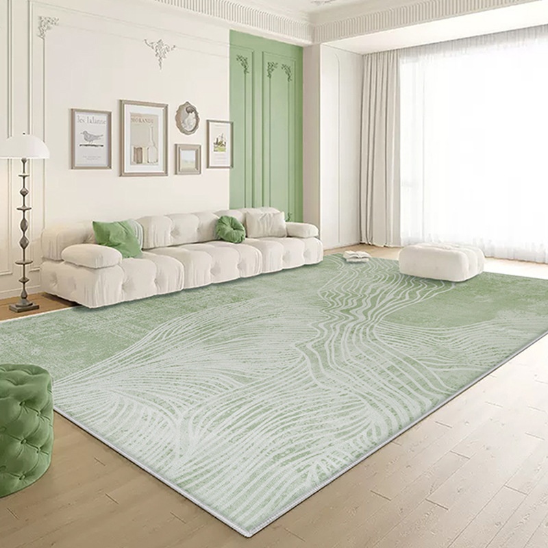 Simple Living Room Rug Creamy Style Waterproof And Wipeable Stain-resistant And Easy To Care For
