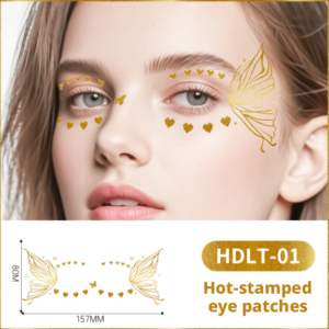 Party Party Face Sticker-Butterfly Love Style-Hot Gold-Paper-1 piece