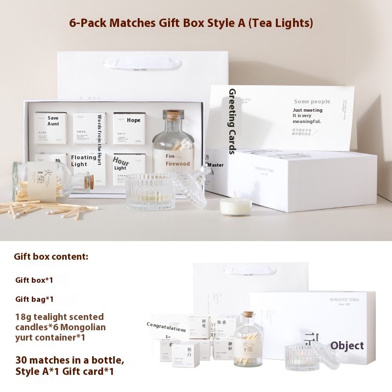 Xiangli Tibetan Poetry Aromatherapy Candle Gift Box Fragrance Wedding Tealight Hand Gift Birthday Lover Christmas Gift