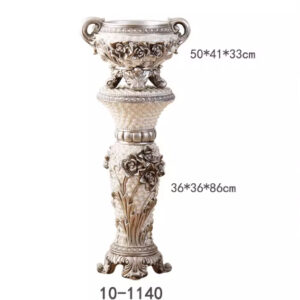 Minimalist Modern Fiberglass Vase With Roman Column Design For Floor Display