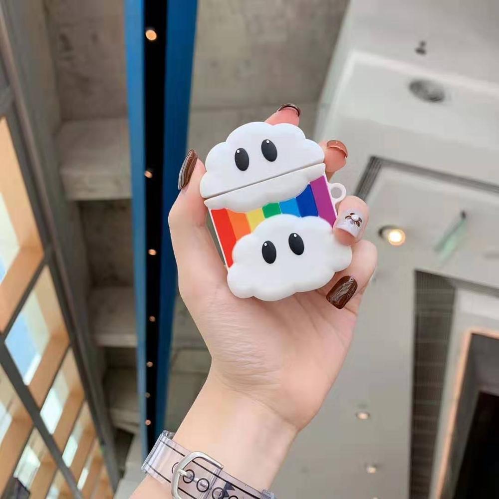 Compatible with Apple, Cartoon rainbow earphone shell - Image 4
