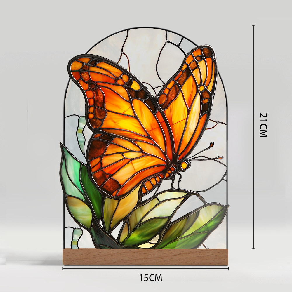 Plant Floral And Landscape Decorative Acrylic Ornaments With A Glass-like Texture - Image 9