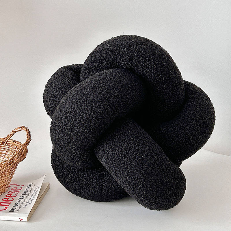 Simple Style Hand-woven Lambswool Pillow