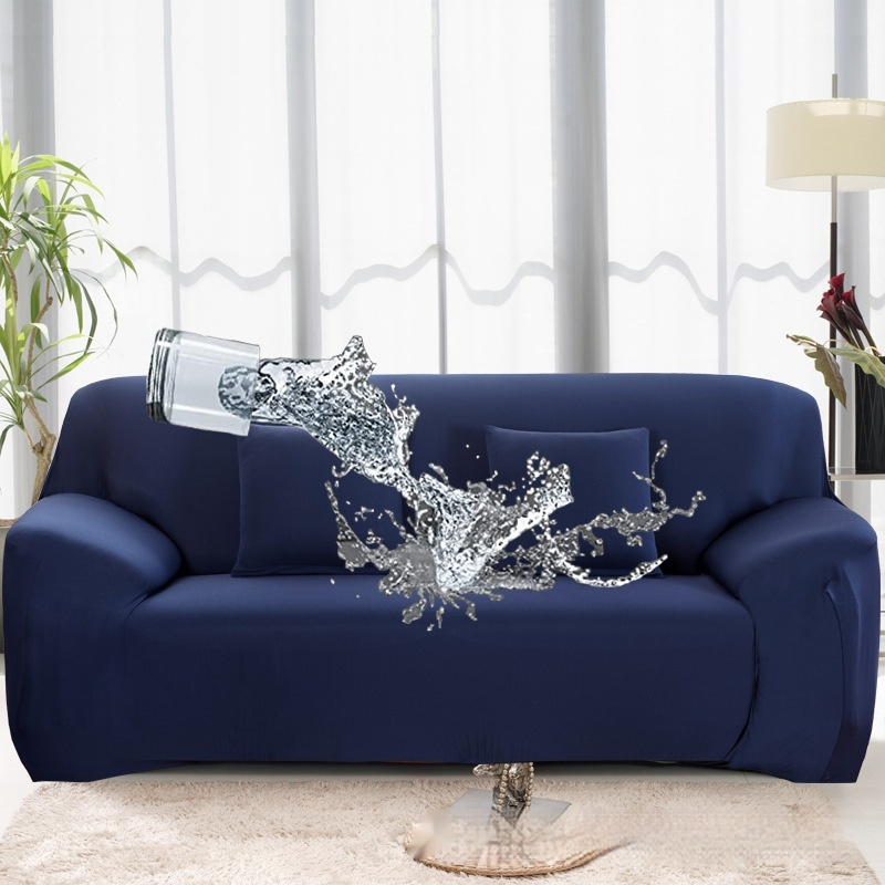 Solid Color Elastic Waterproof Sofa All-inclusive Milk Silk Cover - Image 2