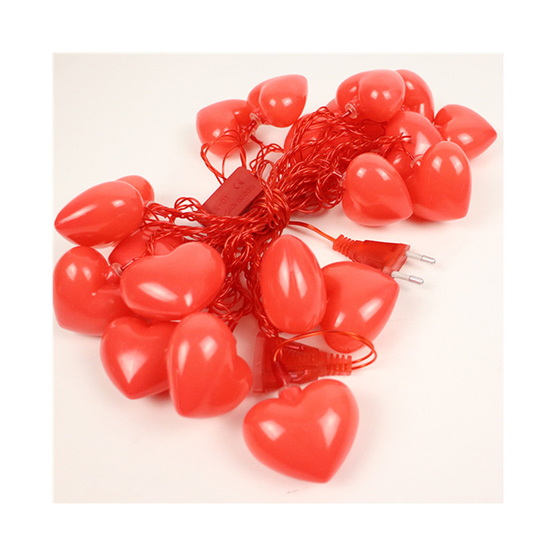 Room Party Decoration Love Heart Lighting Chain Red Led Atmosphere Light