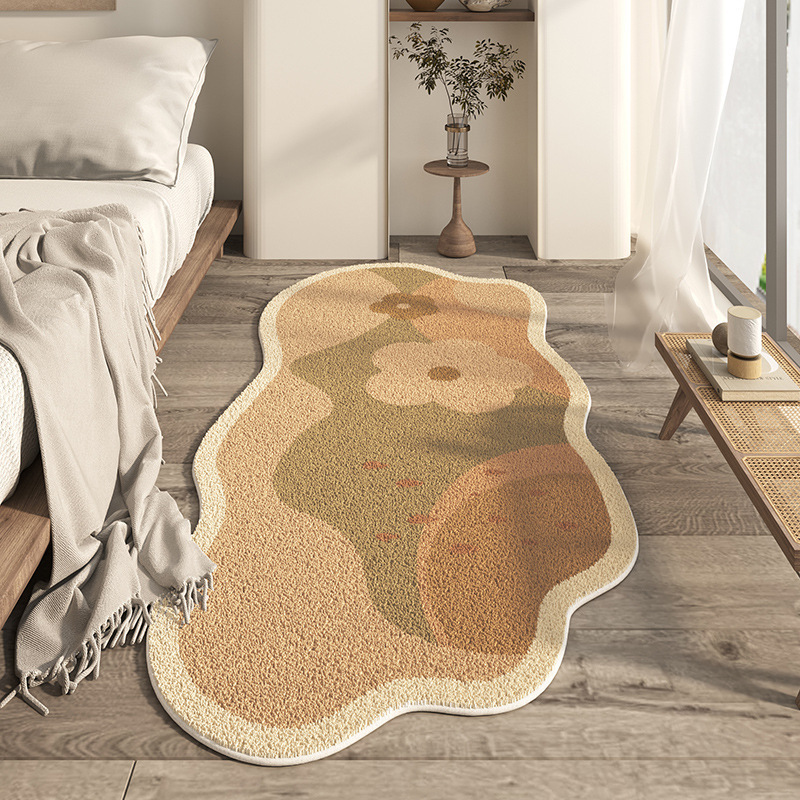 Japanese-style Household Bedroom Irregular-shaped Cashmere-look Modern Minimalist Floor Mat - Image 12