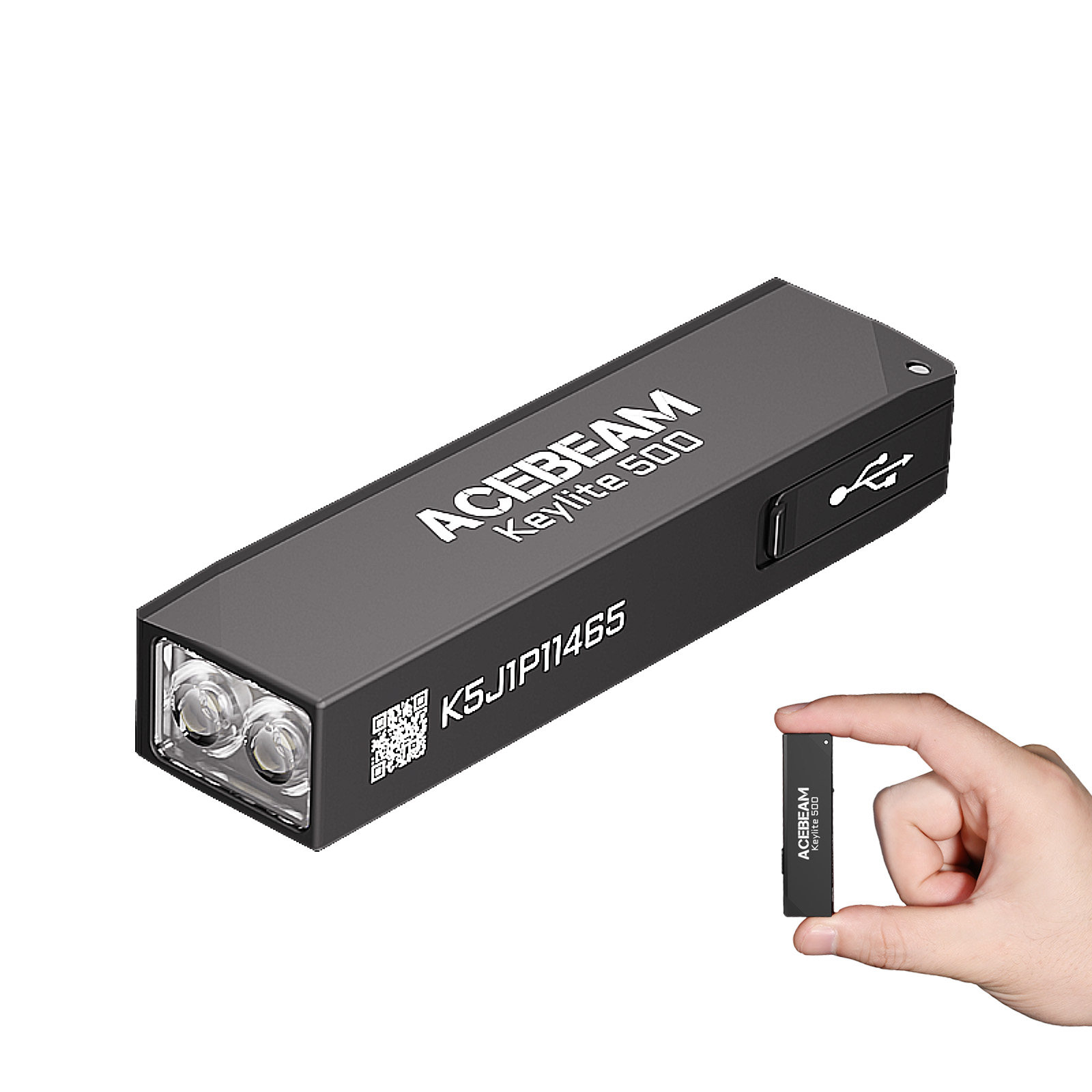High-Intensity Rechargeable Keychain Flashlight For Home Use