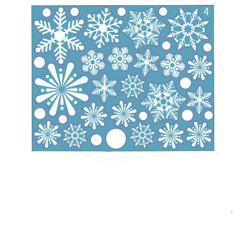 Static glass window Christmas and New Year glass stickers - Image 2