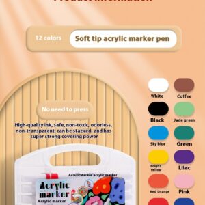 Soft Head Acrylic Marker Pen Suit Soft Head