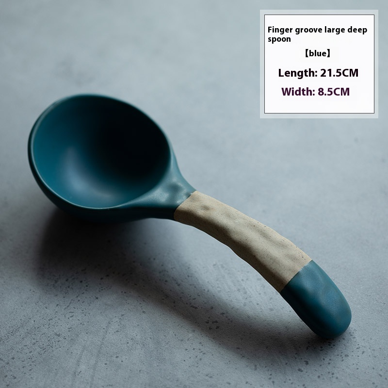 Stoneware Soup Spoon Household Coffee Spoon - Image 4